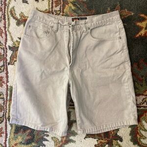 Route 66 Vintage Tan Jean Shorts Relaxed Fit